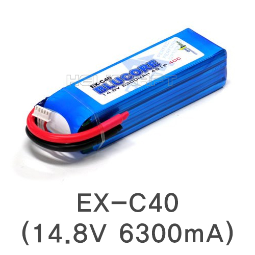 EX-C40(14.8V 6300mA , 4S1P, 40C ,BLUCORE) 헬셀