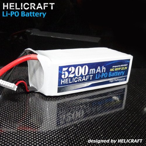 [Helicraft Ace] Lipo 5200mah 22.2V 35C  헬셀