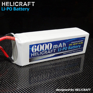 [Helicraft Ace] Lipo 6000mAh 14.8V 35C-강력추천 헬셀