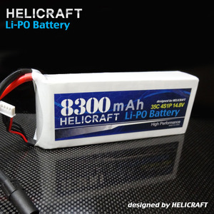 [Helicraft Ace] Lipo 8300mAh 14.8V 35C 헬셀
